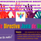 Convocatoria a Elección de Directiva Junta de Vecinos N°2