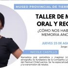 Taller de memoria oral y recuerdos.