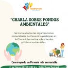 Charla informativa sobre fondos concursables medioambientales.