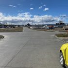 Cambio de señal ceda el paso en intersección de calles Muñoz Gamero y Hernando de Magallanes.