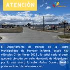 Modificación de señal ceda el paso en intersección de calles Muñoz Gamero y Hernando de Magallanes a partir de hoy 01 de Marzo. 