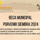 Beca municipal Porvenir siembra 2024