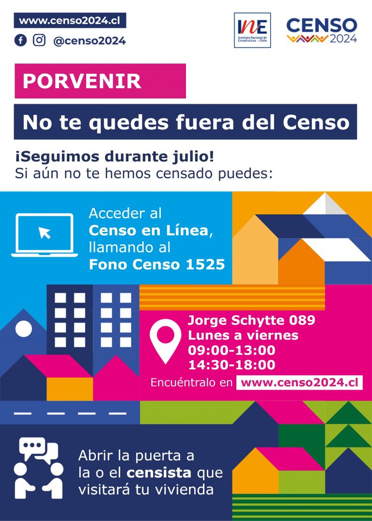 Gráfica Censo en Línea PORVENIR JULIO