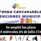 Se amplió periodo de postulación fondos concursables municipales.